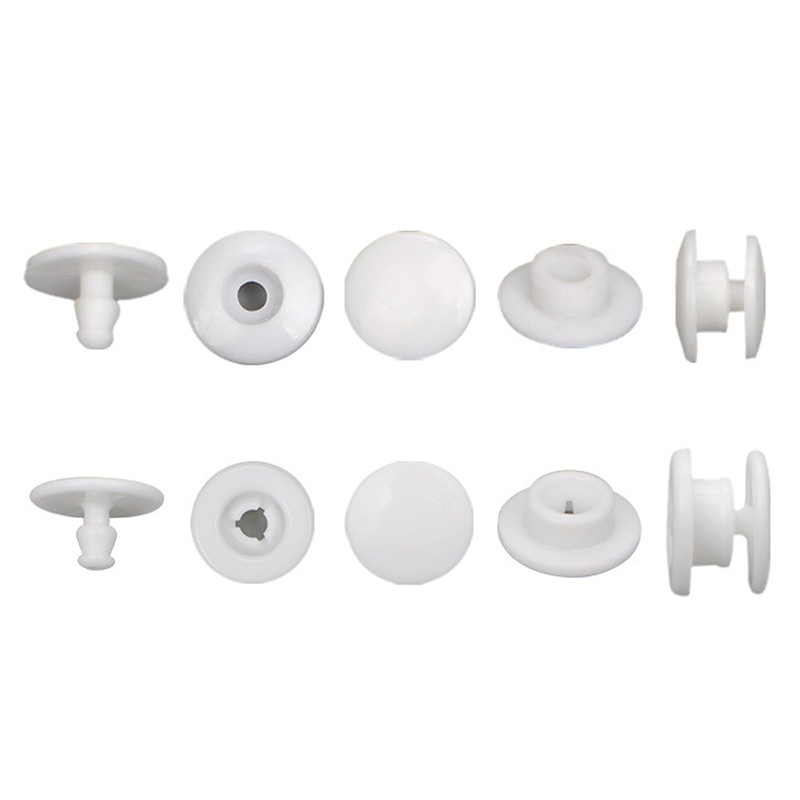 20PCS Croc Rivets Replacement, Screw Rivet, Plastic Croc Rivets, White