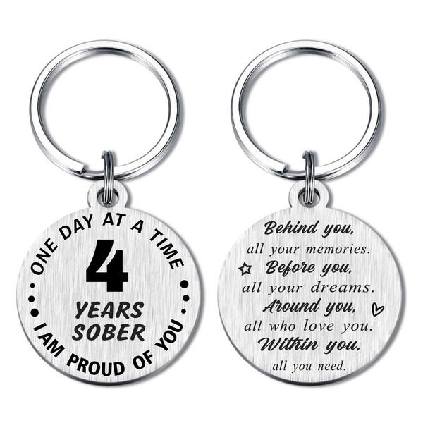 Alotozo 4 Year Sober Gifts for Men Women - 4