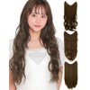 AQUADOLL wgt803-A-DBR Wig, Neckline Wig, Serene V Line, Long Extension,