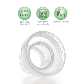 Maymom Conversion Kit Compatible with Medela Sonata, Freestyle Flex, Pump in Style MaxFlow Connector and Compatible with Lansinoh, MAM, Pigeon Bottles; 2pc