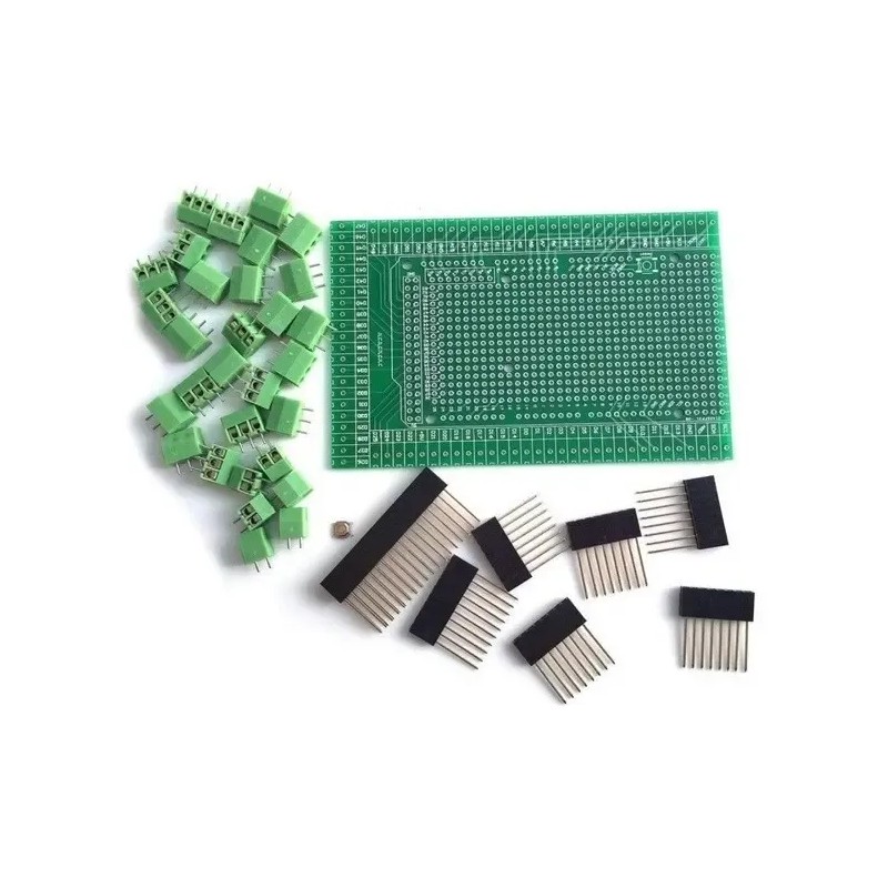 Practinet Arduino Mega 2560 Screw Shield Clemas Terminal PCB FR-4