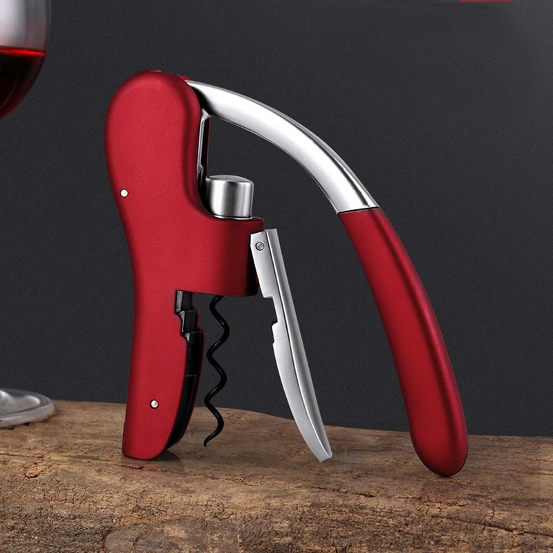 KEISSCO Wine Opener Vertical Lever Corkscrew Wine Bottle Opener with