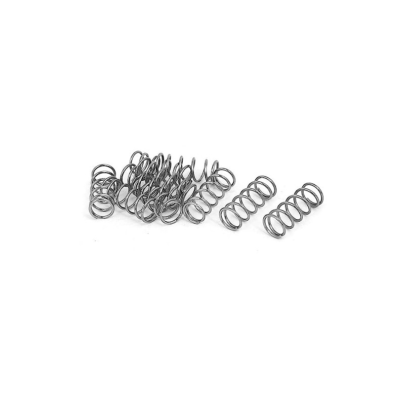 TA-VIGOR 10Pcs Extended Compressed Spring, 8mm OD,0.8mm Wire Size,20mm Length