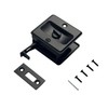 QCAA Solid Brass Sliding Door Pull Privacy Pocket Lock, Oil