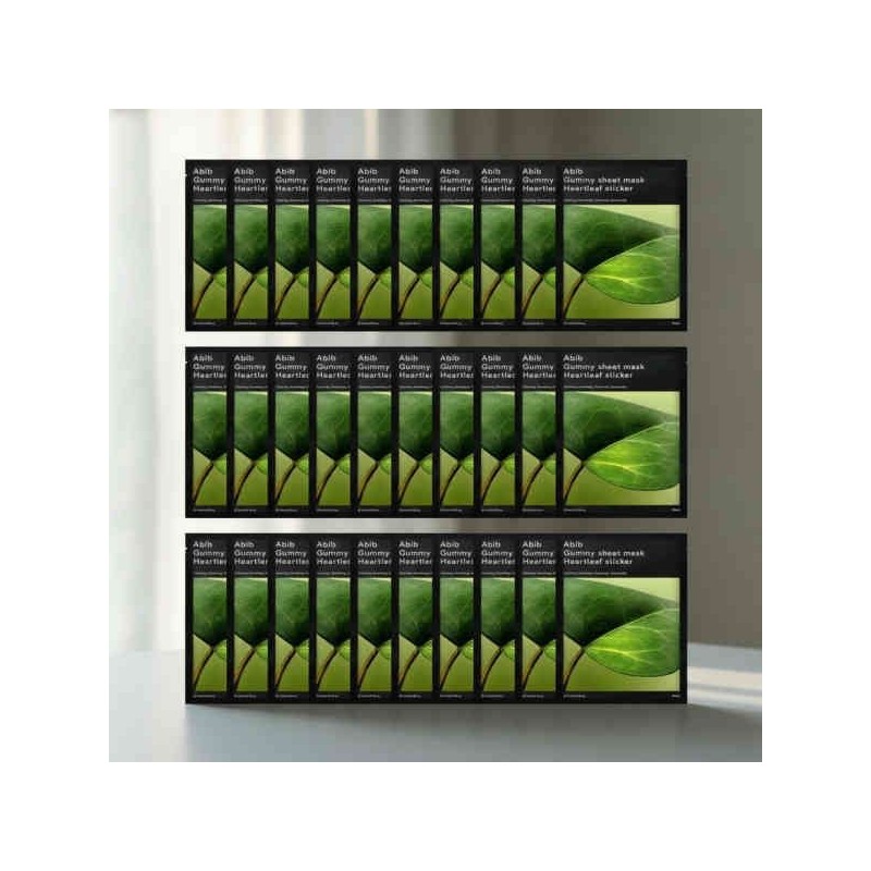 Aviv ABIB 30PACK Gum Sheet Mask Houttuynia cordata sticker 1