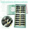 Pestañas Postizas de Mink Sintético Hipoalergénico, Pack 20 Pares Naturales