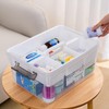 Citylife 17 QT Plastic Storage Bins Clear Storage Box with