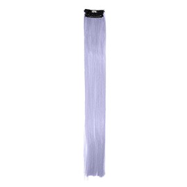 Stasia Street 24-Inch Straight Clip-On Strands Korean Synthetic Breatheable Hair Extensions for Women Natural Looking Instant Style, Volume & Length - RICH LAVENDER
