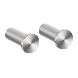 SAYAYO Coat Hooks Towel Hooks Wall Mounted, 2 Packs Wall Hooks for Hanging, Heavy Duty 304 Stainless Steel Bathroom Hooks for Bedroom, Kitchen, Outdoor& Hotel, Brushed Nickel