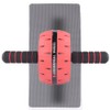 Abdominal Roller with Knee Mat Red Knees