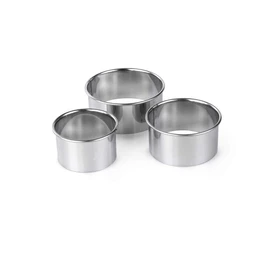 Tala Stainless Steel Pastry Cutters, Set of 3 Cutters in Different Sizes
