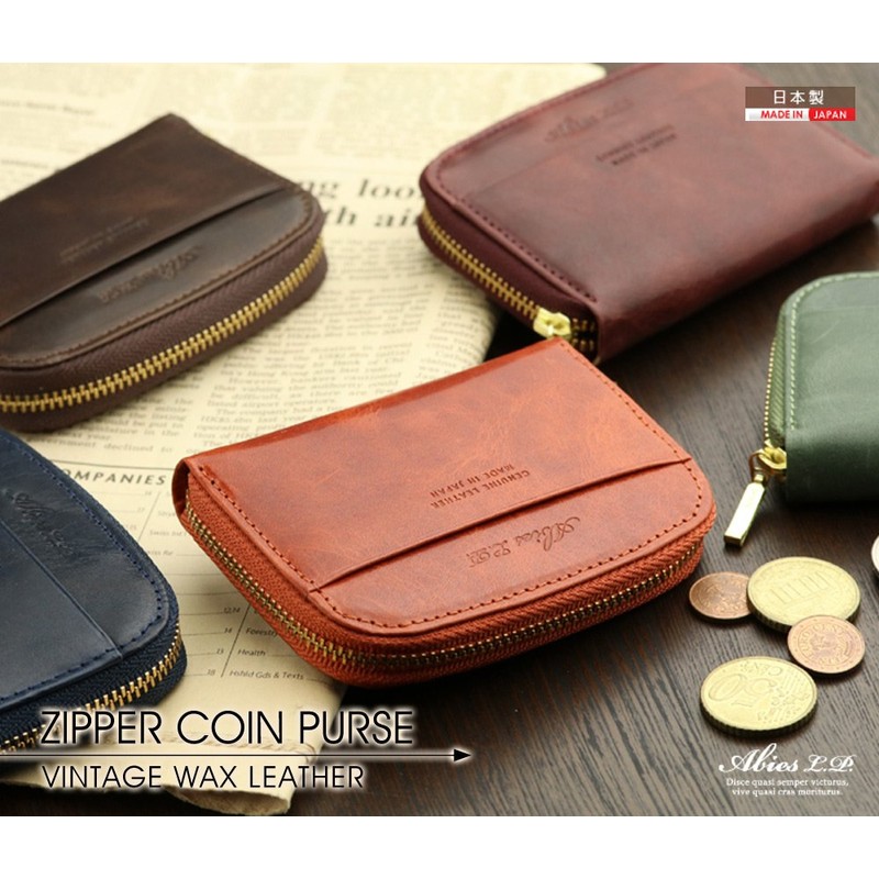 [ABIES] ABIES L.P. Made in Japan Vintage Wax Leather Genuine