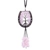 rockcloud Horseshoe Tree of Life with Crystals Tassel Wall Hanging