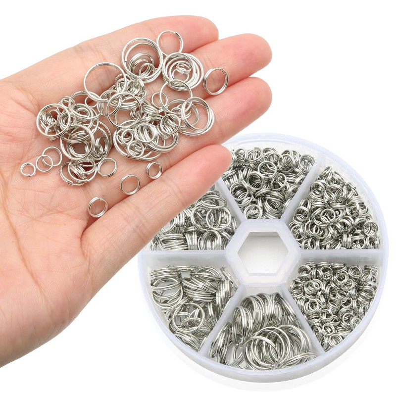 690 Pieces Mini Key Ring, 4 5 6 8 10