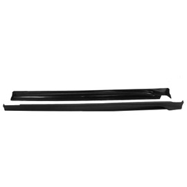 IKON MOTORSPORTS, Side Skirts Compatible With 2019-2020 Mazda 3 Sedan, 4-Door Side Skirt Extension Rocker Panel Matte Black PP Polypropylene 2PC