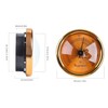 Gold Round Glass Analog Hygrometer for Humidors for Guitar Violin
