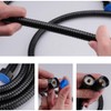 oupados 2 m Shower Hose, Universal Shower Head Hoses, Black,