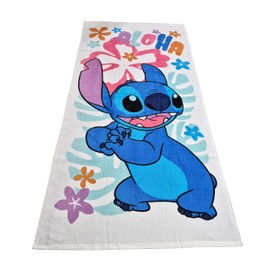 Jerry Fabrics Children's Hand Towel Bath Towel Beach Towel Shower Towel for Girls and Boys 100% Cotton 70 x 140 cm Stitch