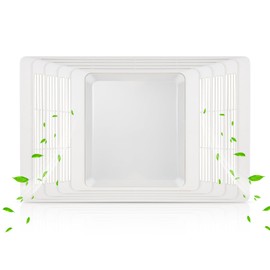 S97013662 Bathroom Fan Cover Grille and Lens Assembly Kit Compatible with Broan Nutone Exhaust Fan Cover 655, 656, 657, 659, 695, HFL695, 696 Bathroom Vent Cover Replacement Part 97013662