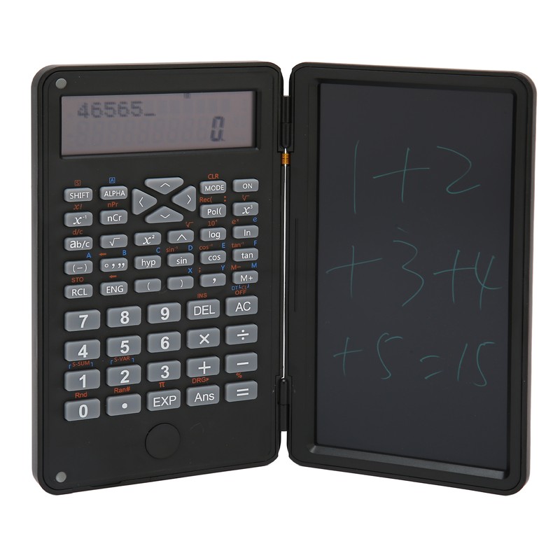 Calculator with Notepad Portable 10 Digits LCD Display Scientific Calculator