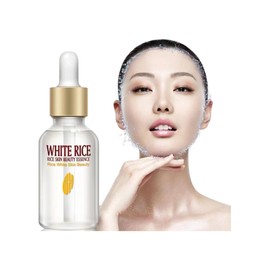 Set de 2 Serum Facial de Arroz Blanco 15ml C/u Suero Rejuvenecedor Reparador Liquido Suavizante de Piel Anti-Manchas Protege y Cuida el Rostro Skin Care