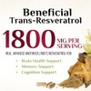 Nature's Nutrition - Resveratrol 1800mg - Suplemento Antioxidante, 120 Cápsulas