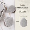 KOL Face Scrubber, Charcoal Infused Exfoliating Facial Cleansing Pads, Reusable