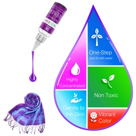 Tie Dye Kit - 18 Colour Fabric Tie Dye Kits for DIY Textile Paint Craft Art - All-in-1 Tye Dye Colour Powder Set for Shirt, Clothes Painting, Party Supplies, Adults and Kids Handmade Projects