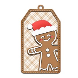 Christmas Gingerbread Man Shaker Metal Die Cuts Cutting Dies, Christmas Gingerbread Man Paper Cards Cutting Dies Cut Stencils for DIY Embossing Card Making Book Tags Decorative Paper Dies Scrapbooking