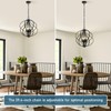Xyndraph 17” Modern Black Chandelier for Dining Room - 4-Light