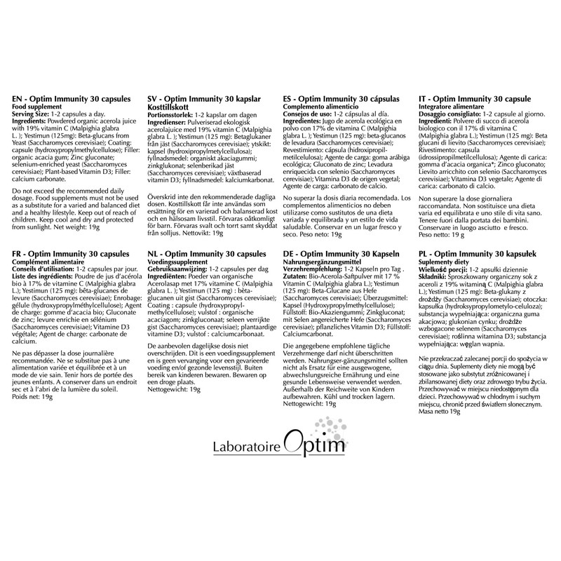 Optim Immunity - Natural Strengthening of the Immune System -