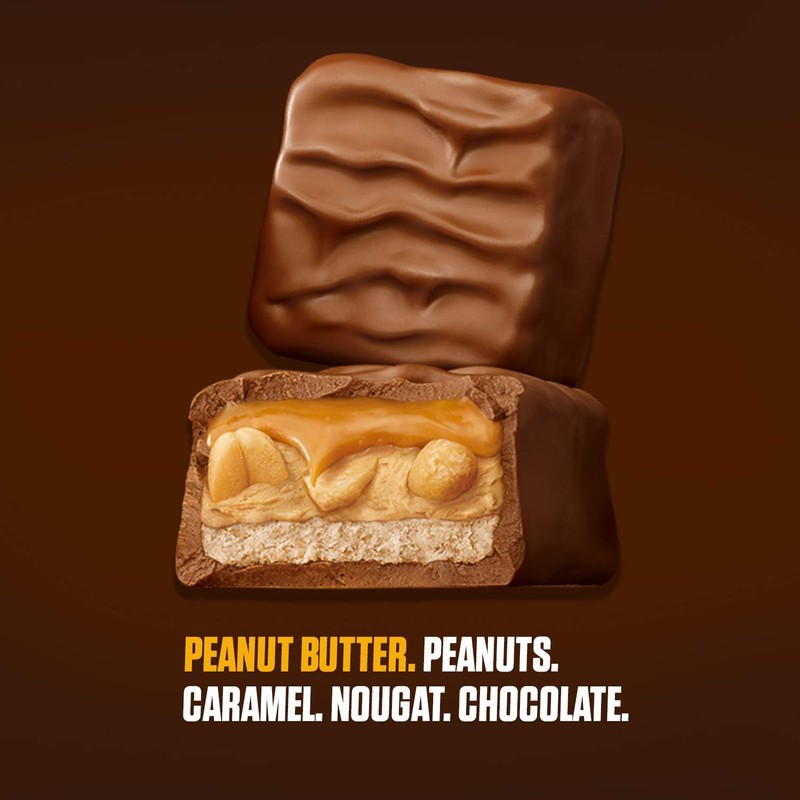 Snickers Peanut Butter Squared Singles Size Chocolate Candy Bars 1.78-Ounce