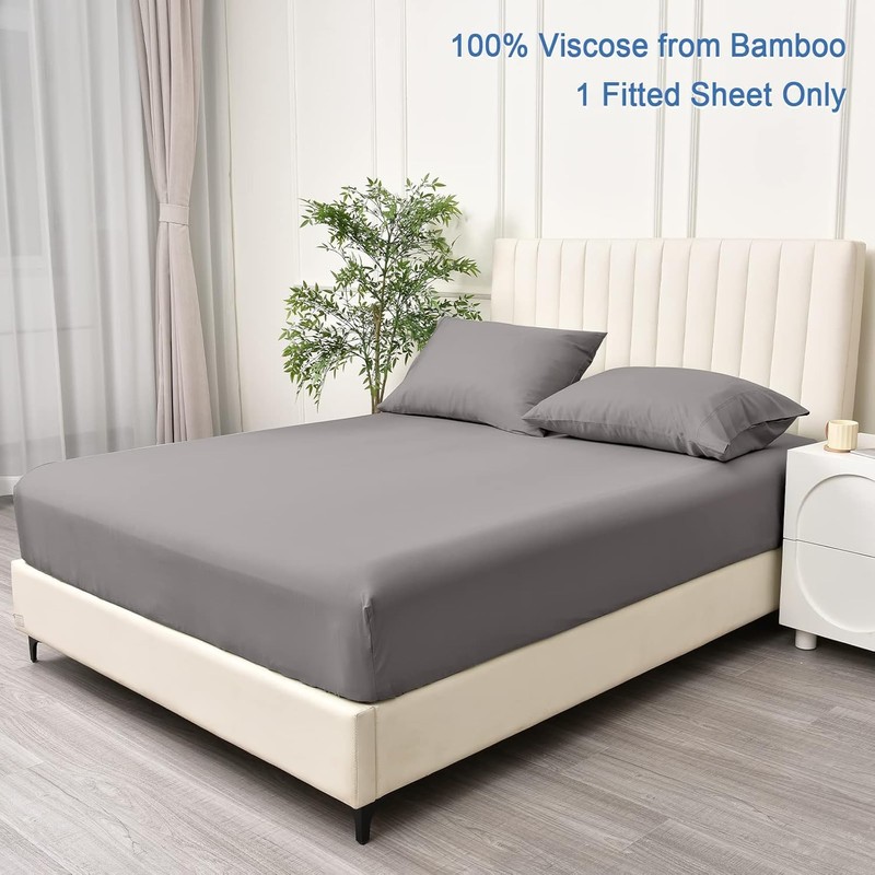 100% Cotton Fitted Sheet - Extra Deep Pocket, 600 Thread