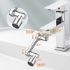 Universal Faucet Extension Aerator 1080 Degree Rotating Robotic Arm Faucet