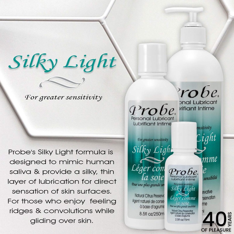 Probe Silky Light Personal Lubricant - Natural Citrus Preservative ((8.5
