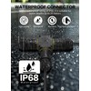 YACSEJAO 3 Pin Outdoor Junction Box 2/3/4 Way IP68 Waterproof