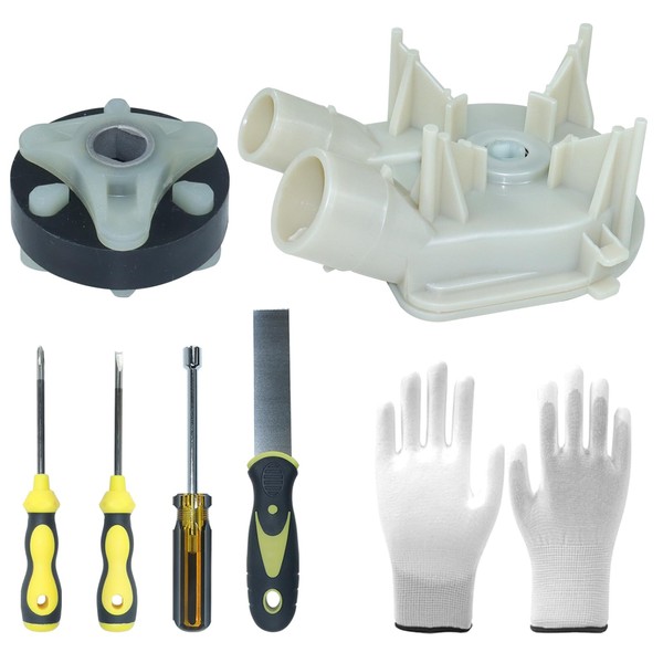 LAWNEAGLE 3363394 Washer Drain Pump with 285753A Motor Coupling Kit