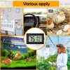 BSRESIN 2 PCS Rectangle Reptile Thermometer and Humidity Gauge for