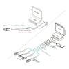 4par Video Balun Rj45 Salida Bnc +voltaje Transceptor Pasivo