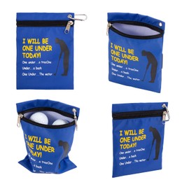 Funny Golf Gifts for Men Golfers Husband Boyfriend Dad,Golf Tee Holder,Golf Tee Bag Pouch,Funny Golf Valuables Pouch,Zipper Golf Tee Storage Box with Hooks,Golf Utility Pouch Bag.Golf Accessories (1)