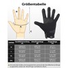 KEMIMOTO Motorrad Handschuhe Herren mit PU-Schaum, Touchscreen Anti-Rutsch Motorradhandschuhe, Sport