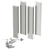 XARILK 4 PCS Diamond Knife Sharpening Stones Set with Aluminum