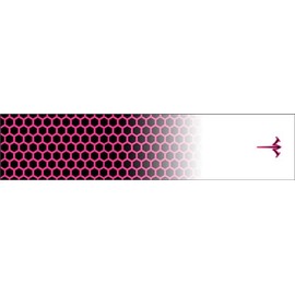 White Water Archery Black Honeycomb Fade with Bright Pink Comb Outlines Reflective Arrow Wraps (5" Length- 1” Width)