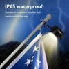 Flag Pole Light Solar Powered Warm Light 3000K, FlagPole Solar
