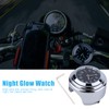 Motorcycle Handlebar Mount Clock, Stainless Steel Waterproof Handlebar Mount Round