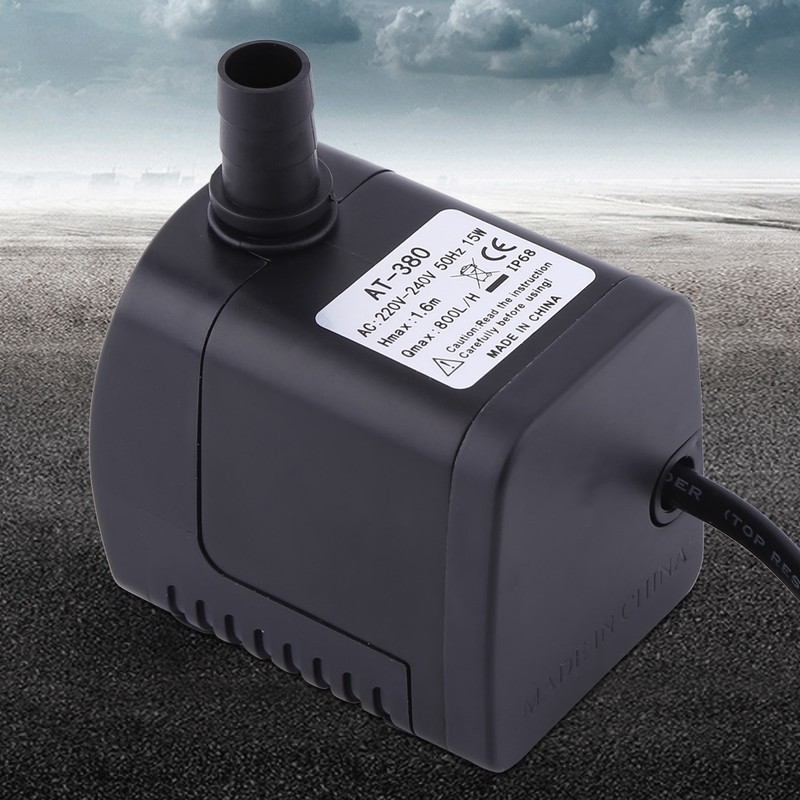 1Pc Plastic 15W 800L/H Fountain Air Fish Tank Aquarium Water