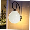 WHAMVOX Milky White Glass Spherical Lampshade Replacement for Lights Elegant
