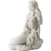 Mermaid Sitting on Beach - White Sculpture Figurine Statue *BRAND