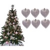 Christmas Tree Decoration Baubles Snowflakes Droplet Garland Heart Set 35pc
