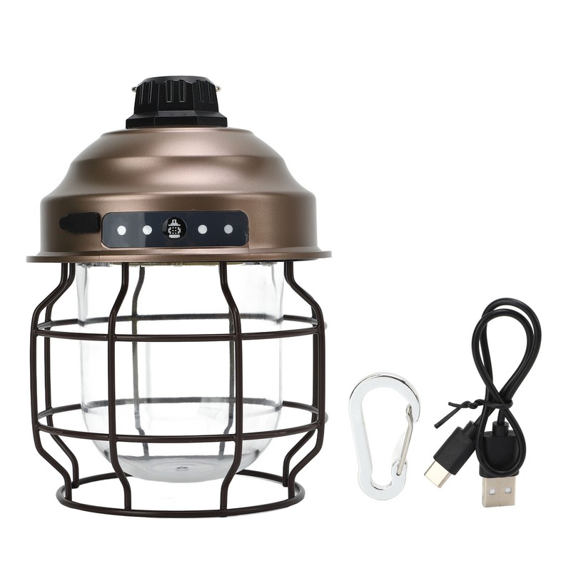 LED Camping Lantern Retro Style Portable Outdoor Rechargeable Camping Lights